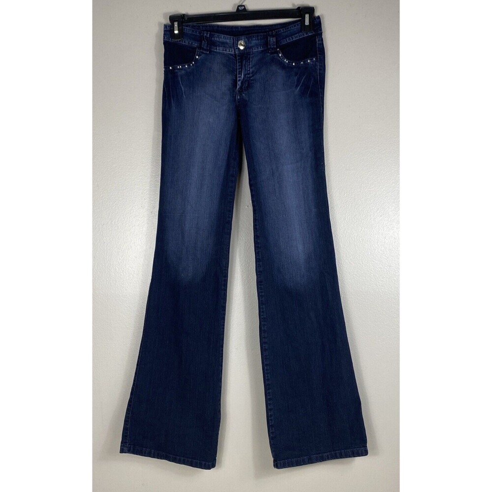 Cheviotto Colombian Push Up Jeans Women's Sz 7 Denim Jewels/ Embroidered